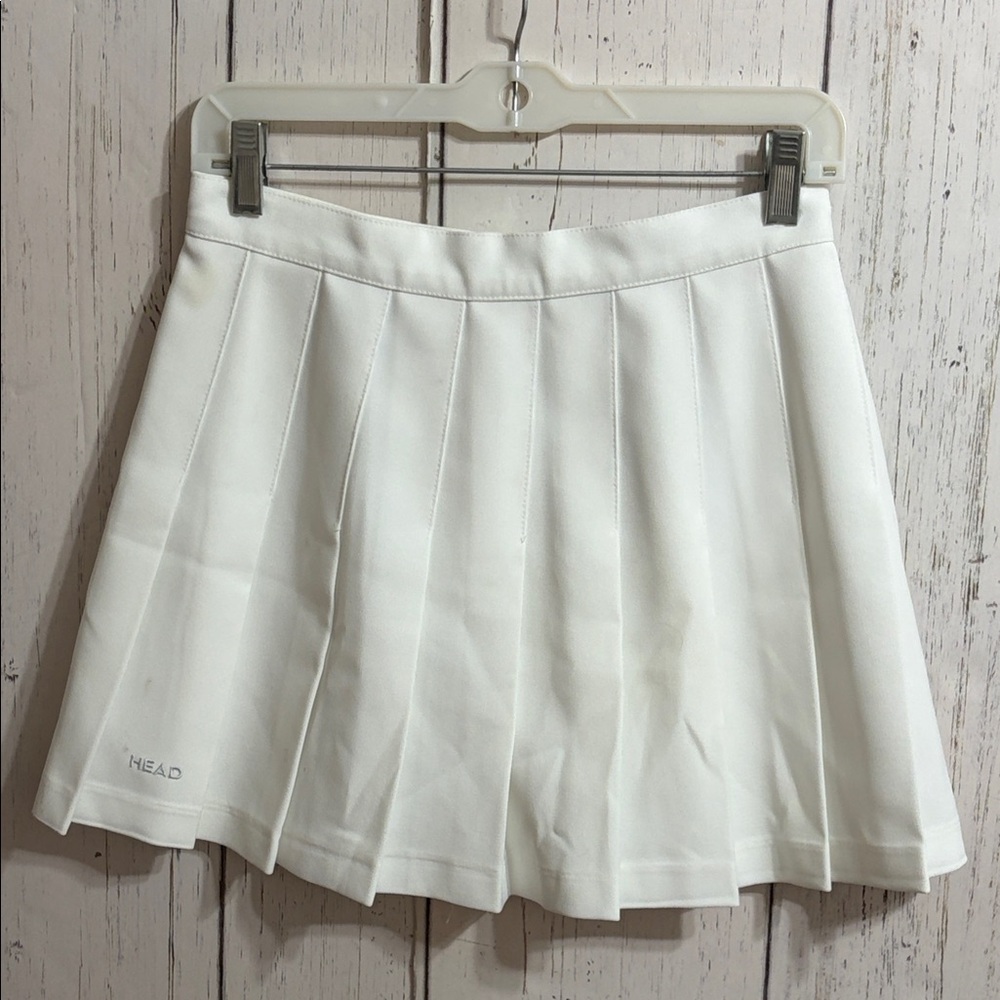 HEAD Women's Classic White Skater Mini Tennis Cheerleading Skirt Size 10